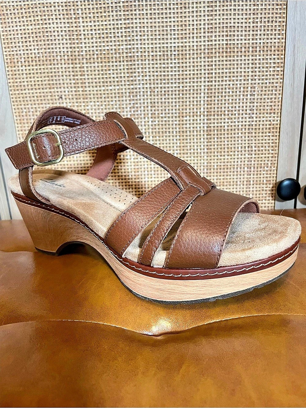Clarks Collection Seannah Madi wedge sandals Brown US 9